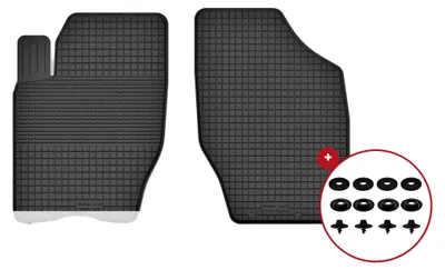 Immagine prodotto di Tappetini per auto, in gomma, facili da pulire, colore nero
