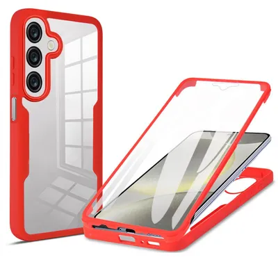Obrázok produktu pre Pre Samsung Galaxy A16 Full Cover 360° Akrylové hybridné TPU ochranné puzdro Red