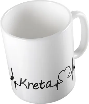Produktbild von Huuraa Kaffeetasse Kreta Geschenk Tasse Weiß 330ml Kreta Präsent