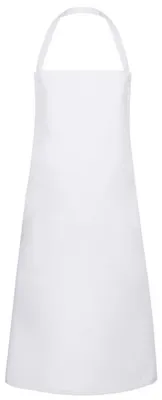 Immagine prodotto di Karlowsky BLS3 | Grembiule pettorina Basic 65/35 - 75 x 100 cm - Lavabile fino a 60°C - Colore: Bianco - Dimensioni: 75 x 100 cm
