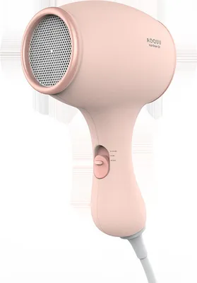 Produktbild von Kinderhaartrockner 550W, Mini-Föhn für Mädchen, 3 Temperaturstufen, leicht & langlebig, süßes Design, Reisegeeignet, Soft-Touch-Gehäuse, Rosa