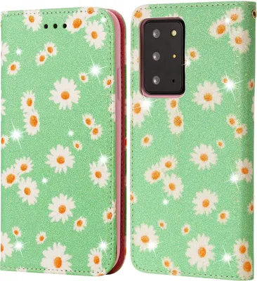 Produktbild von König Design Hülle kompatibel mit Samsung Galaxy Note 20 Ultra Kunstleder Handyhülle - Handy Case Grün