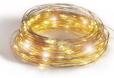 Productafbeelding van Mini USB LED lichtketting - Timer 2 uur - 3 intensiteiten - Dubbele USB 2A voedingsadapter inbegrepen - Zilver filament