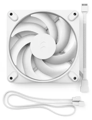 Produktbild von Fractal Design Momentum 12, Ventilator, 12 cm, 350 RPM, 2200 RPM, 114,6 m³/h, Weiß