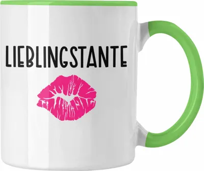 Produktbild von Trendation - Beste Tante Ever Tasse Geschenk Geburtstag Weihnachten Lustig Geschenkideen von Nichte Lieblingstante (Grün)