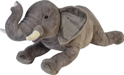 Produktbild von Wild Republic Elefant liegend grau 76 cm Plüschelefant