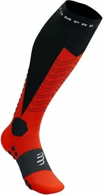 Produktbild von Compressport Ski Mountaineering Full Black/Red T2 Laufsocken
