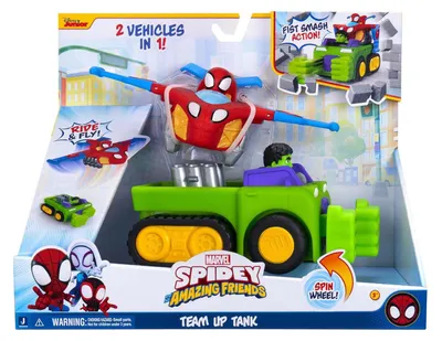 Produktbild von Jazwares Spidey Spielzeug-Panzerfahrzeug - Team Up Actionfahrzeug