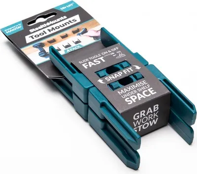 Image de Support StealthMounts pour le rangement des batteries MAKITA LXT 18V, bleu, 1 pièce