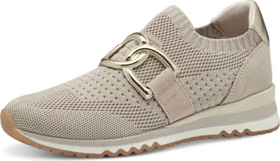 Produktbild von MARCO TOZZI Damen Sneaker Schlupf Slipper gestrickt mit edler Kette 2-24724-44, Größe:40 EU, Farbe:Beige