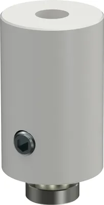 Produktbild von Interdeco Deckenträger mit Abstand 2,5 cm / Deckenhalterung für Gardinenstangen 20 mm Ø / 14 x 35 mm, 1-läufig Weiß, Typ Sonius, Pack. 2 Stück