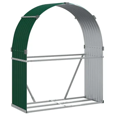 Obrázek produktu pro Stojan na dřevo zelený 120 x 45 x 140 cm pozinkovaná ocel