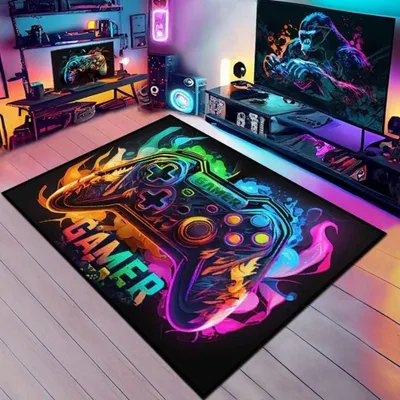 Immagine prodotto di Tappeto antiscivolo per videogiochi, 160 x 240 cm, in fibra sintetica, lavabile