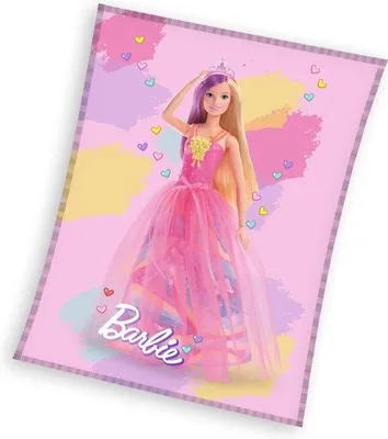 Immagine prodotto di Coperta Barbie Mondo Arcobaleno 130x170 cm