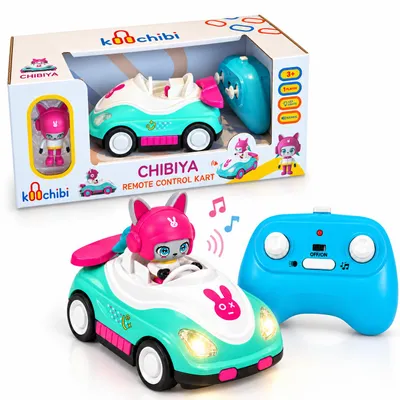 Obrázek produktu pro Koochibi – RC kart – Chibiko – Diaľkově ovládané kart s odnímatelnou figurkou, světelnými a zvukovými efekty – vhodné od 3 let