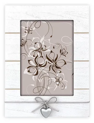 Produktbild von ZEP Fotorahmen Arial Holz mit Herz-Applikation 10x15 cm Hochformat