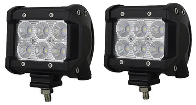 Image de Barre lumineuse à LED, double rangée, étanche, 2 projecteurs de 18 W