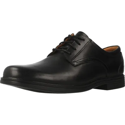 Produktbild von Clarks Herren Un Aldric Lace Derbys, Schwarzes Leder, 41.5 EU Weit