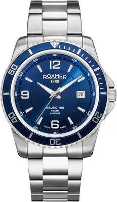 Produktbild von Roamer Herren Uhr Analog Quarz 862844 41 45 20 Nautic 100 Edelstahl