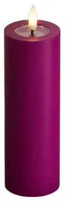 Produktbild von Deluxe Homeart Stumpenkerze LED Violet (5x15cm)