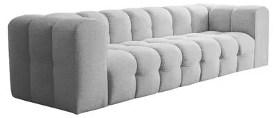 Zdjęcie produktu dla Sofa Baloo, 4-osobowa, do salonu, tkanina Moly, jasnoszary
