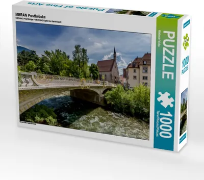Produktbild von Calvendo MERAN Postbrücke 1000 Teile Puzzle quer 640x480mm, Viola Melanie; 7338216
