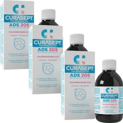 Produktbild von 3x ADS 205 Curasept Mundspülung  3x 200 ml