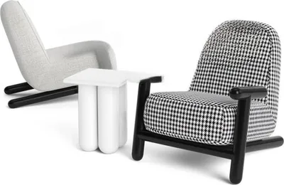 Obrázok produktu pre Luxusný dizajnový nábytok Moderné dizajnové kreslo 63 * 80 cm Textilná obývacia izba Lounge New