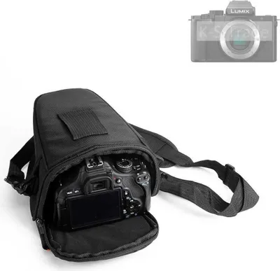Produktbild von K-S-Trade Kameratasche Fototasche Schultertasche Umhängetasche kompatibel mit Panasonic Lumix DC-G100D Colt  für Systemkameras Schutzhülle bag