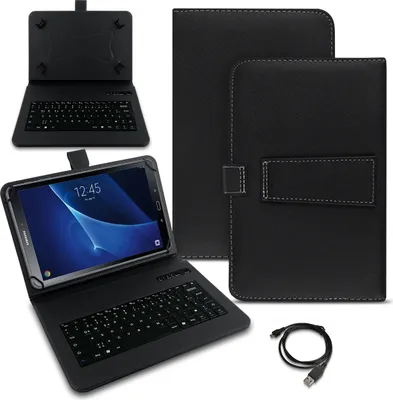 Produktbild von Schutzhülle Tastatur Samsung Galaxy Tab A 10.1 2016 Tablet Hülle Bluetooth CaseFarben:Schwarz