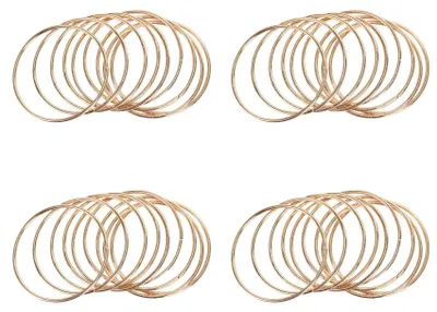 Produktbild von Set mit 40 goldenen Traumfänger-Metallringen für Makramee und Bastelarbeiten