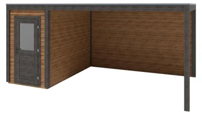 Immagine prodotto di Casetta da giardino in legno Veya 5.56x3.09 m - 17.18 m2 - 28 mm - impregnata