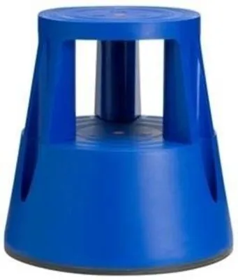 Produktbild von Rollhocker Ku. blau Trgf.150kg H.400mm oben D.410mm