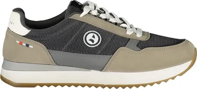 Produktbild von Grauer Herrensportschuh mit Kontrastdetails und herausnehmbarem Fußbett