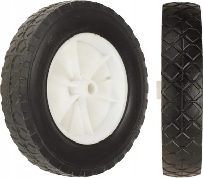 Produktbild von Rad 200 Mm 130 Kg 12 Mm FEINZ Rasenmäher Vollrad Hohe Belastbarkeit Bis Bohrung Gummi