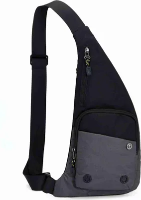 Imagen del producto de Bolsa de hombro para hombres y mujeres, ligera, tipo bandolera, para llevar al pecho, ideal para ciclismo, senderismo y viajes