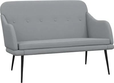 Produktbild von vidaXL Sitzbank Hellgrau 110x76x80 cm Stoff