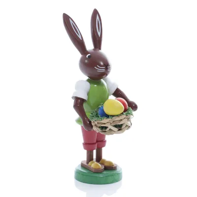 Produktbild von Osterfigur Hase mit Eier Höhe ca 9 cm NEU