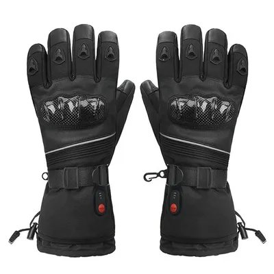 Produktbild von USB beheizbare Handschuhe, 7,4 V 2200 mAh Akku, Winterhandschuhe, Touchscreen, Anti-Rutsch, 3-Stufen Temperatur, Outdoor, Skifahren, Motorrad