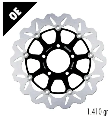Immagine prodotto di Dischi freno Galfer 2x DF655CW WAVE®, completi, flottanti, per l'anteriore, modello 320x5mm, compatibili con Triumph