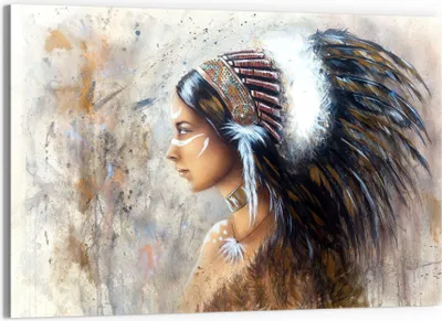 Produktbild von DEQORI Glasbild Echtglas 90x60 cm 'Profil einer Kriegerin' Wandbild Bild modern Deko