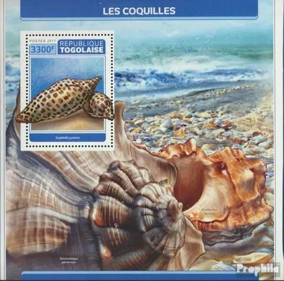 Produktbild von Briefmarken Togo 2017 Mi Block 1445 (kompl. Ausgabe) postfrisch Muscheln