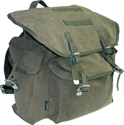 Produktbild von Bundeswehr Rucksack 40L Canvas Wanderrucksack Trekking Army BW Tasche Oliv