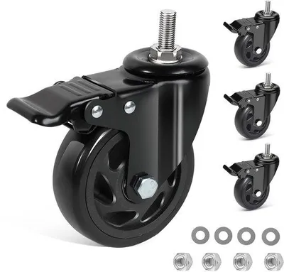 Produktbild von Bremsrad mit 100 mm - still und spurenfrei - Set aus 4 Stück