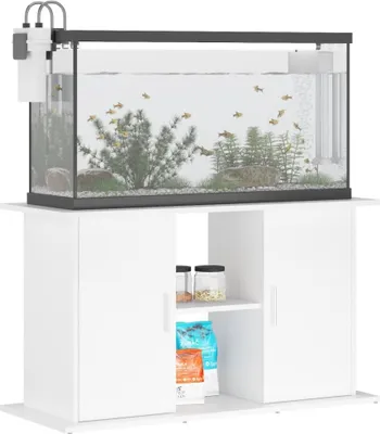 Produktbild von Cloris DesignMöbel Sonstiges Aquarienzubehör - Weiß Aquariumständer Weiß 101x41x58cm Holzwerkstoff Schlichtes4598857