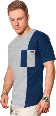 Immagine prodotto di Ombre Clothing Maglietta da uomo a maniche corte Klarn navy M