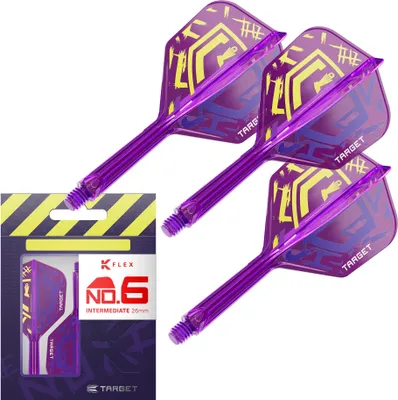 Produktbild von Target Darts Luke Littler World Champion K Flex Flights - Mittel 26mm, No.6