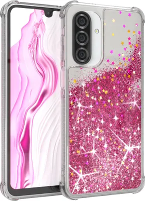 Produktbild von EAZY CASE - Glitzer Hülle kompatibel mit Samsung Galaxy A26 Glitzer Schutzhülle, Soft Case, Backcover Transparent mit Motiv