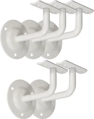 Produktbild von Handlaufhalter Set 5 Stück HLH 1103 Weiss gewölbte Auflage Handlaufträger
