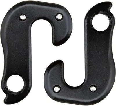 Immagine prodotto di Set da 2 ganci per deragliatore posteriore da mountain bike con vite, nero, gancio di partenza, adattatore per forcellino